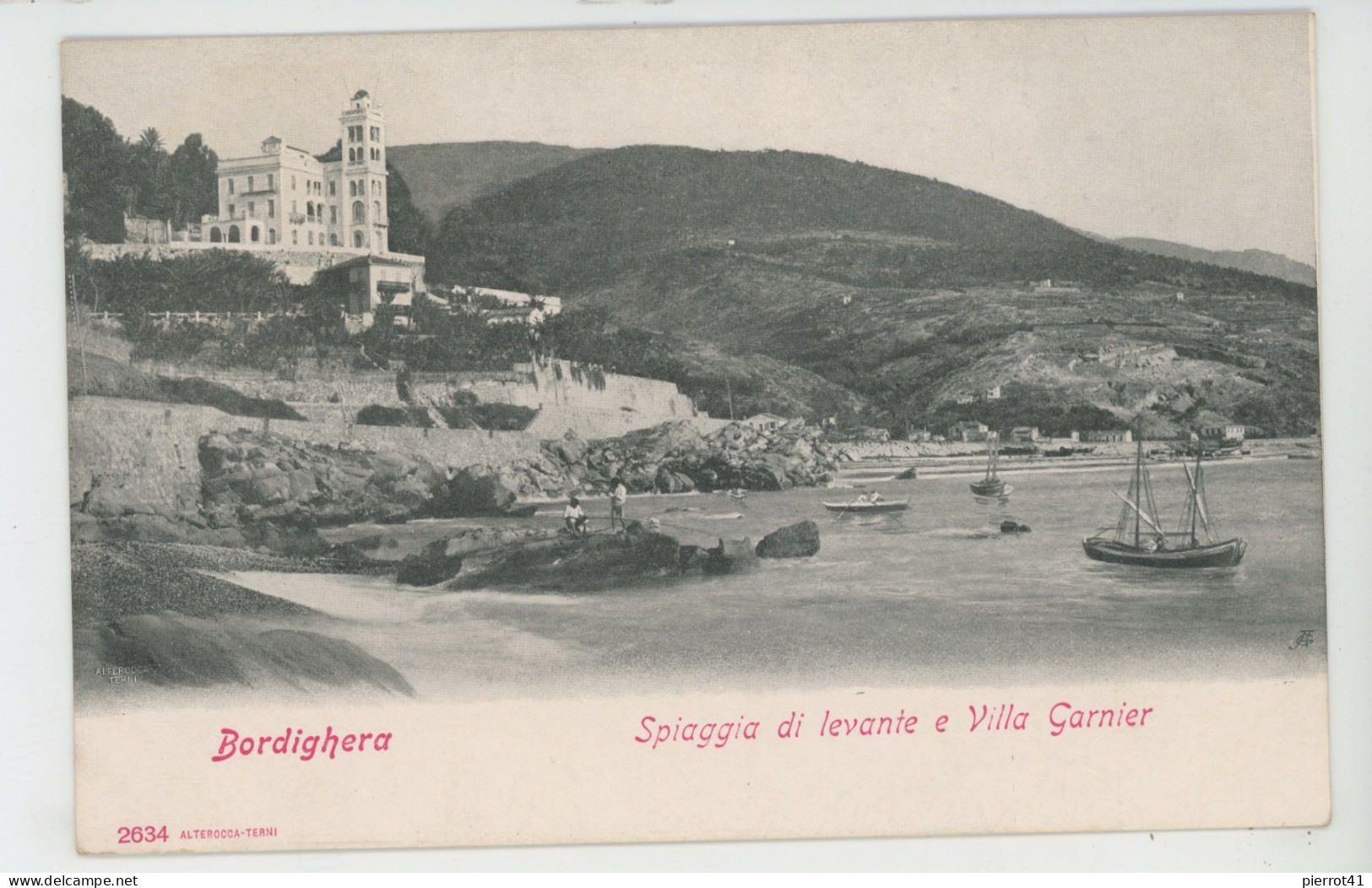 ITALIE - BORDIGHERA - Spaggia Di Levante E Villa Garnier - Autres & Non Classés