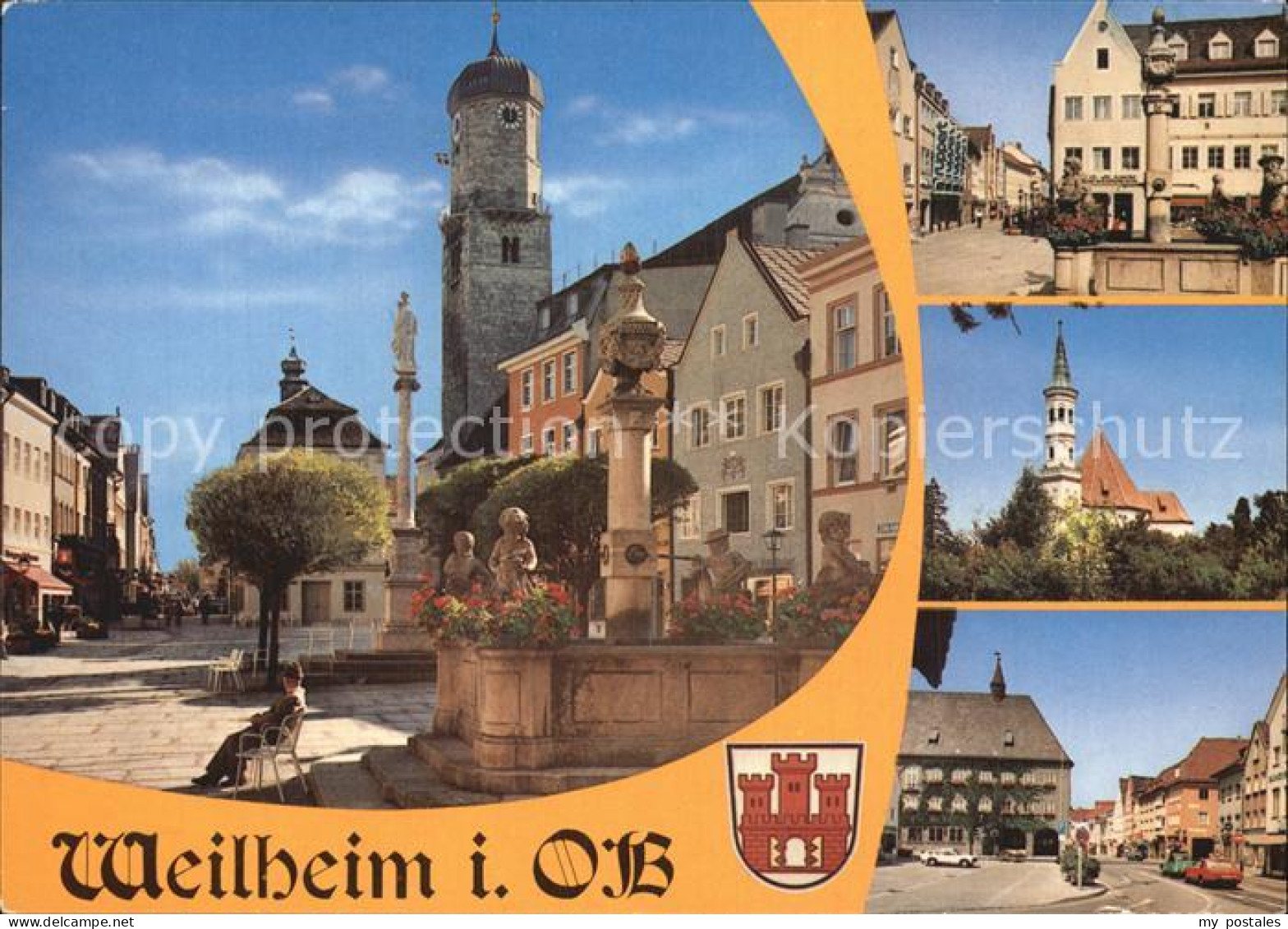 72536106 Weilheim Oberbayern Brunnen Kirche Weilheim - Weilheim