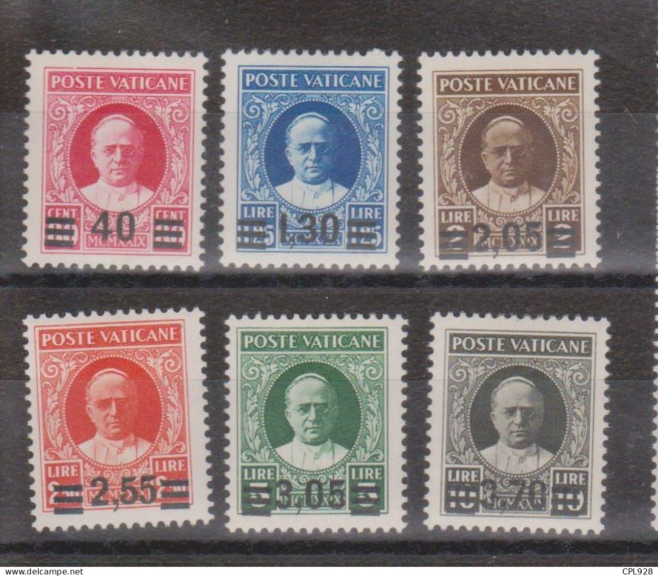 Vatican N° 60 à 65 Avec Charnières - Unused Stamps