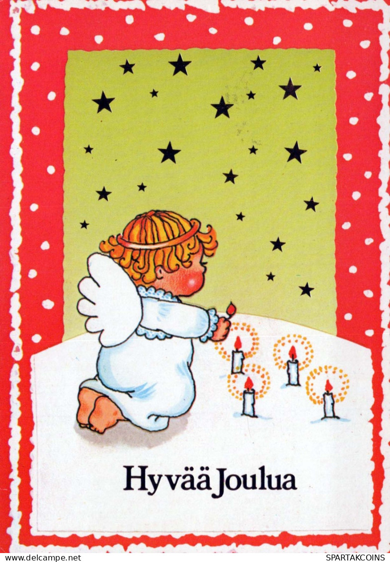 ANGE Noël Vintage Carte Postale CPSM #PBP443.FR - Anges