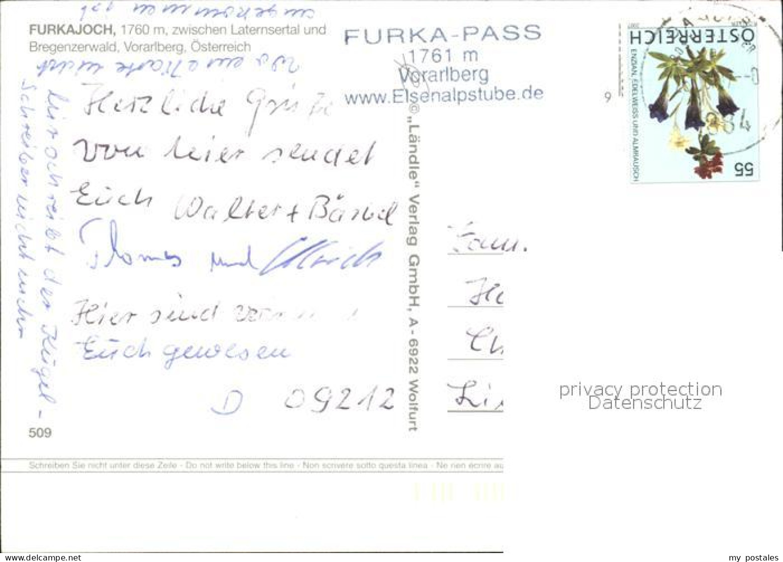 72536089 Bregenzerwald Furkajoch  Bregenzerwald - Other & Unclassified