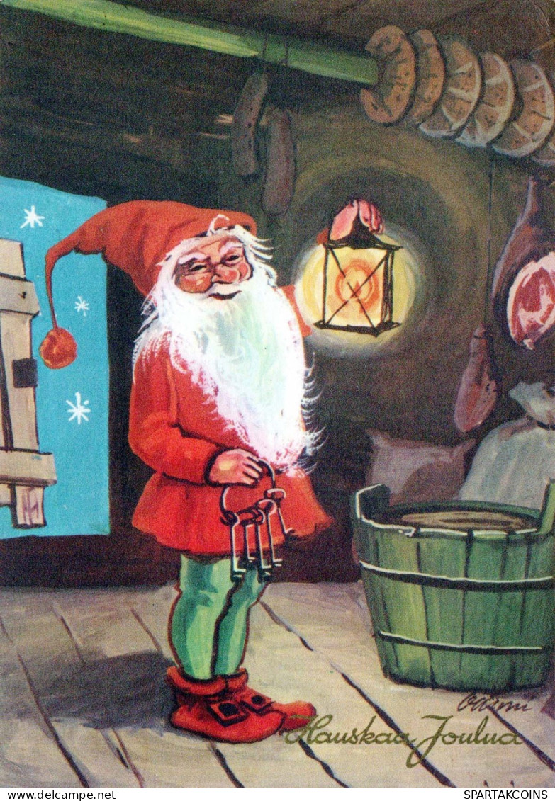 PÈRE NOËL Bonne Année Noël Vintage Carte Postale CPSM #PBL139.FR - Santa Claus