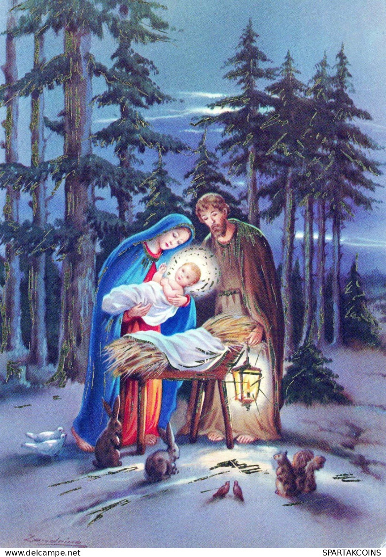 Vierge Marie Madone Bébé JÉSUS Noël Religion Vintage Carte Postale CPSM #PBB926.FR - Virgen Mary & Madonnas