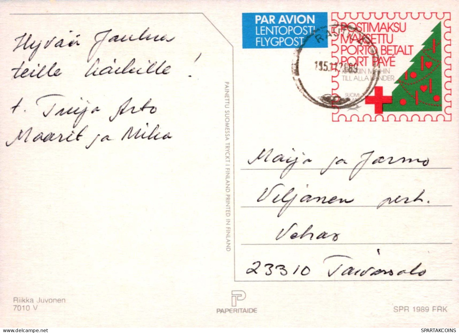 PÈRE NOËL Bonne Année Noël Vintage Carte Postale CPSM #PBB079.FR - Kerstman