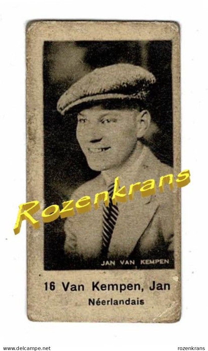 Chromo Nederlands Wielrenner Coureur Cycliste Cycling Jan Van Kempen (⁰  Ooltgensplaat ⴕ  Steenbergen) Jaren '30 - Cycling