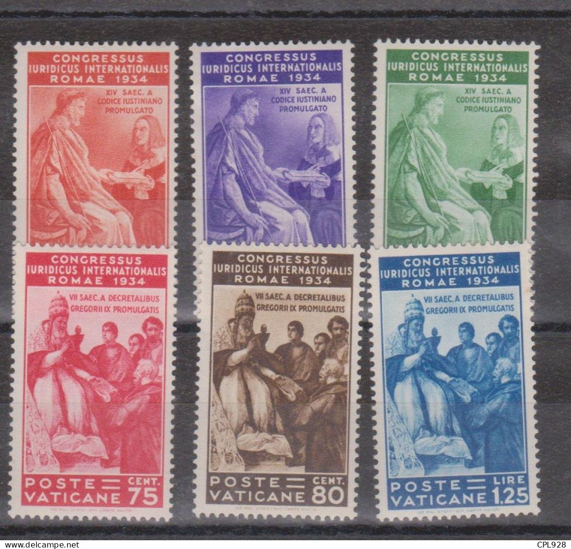 Vatican N° 66 à 71 Avec Charnières - Unused Stamps
