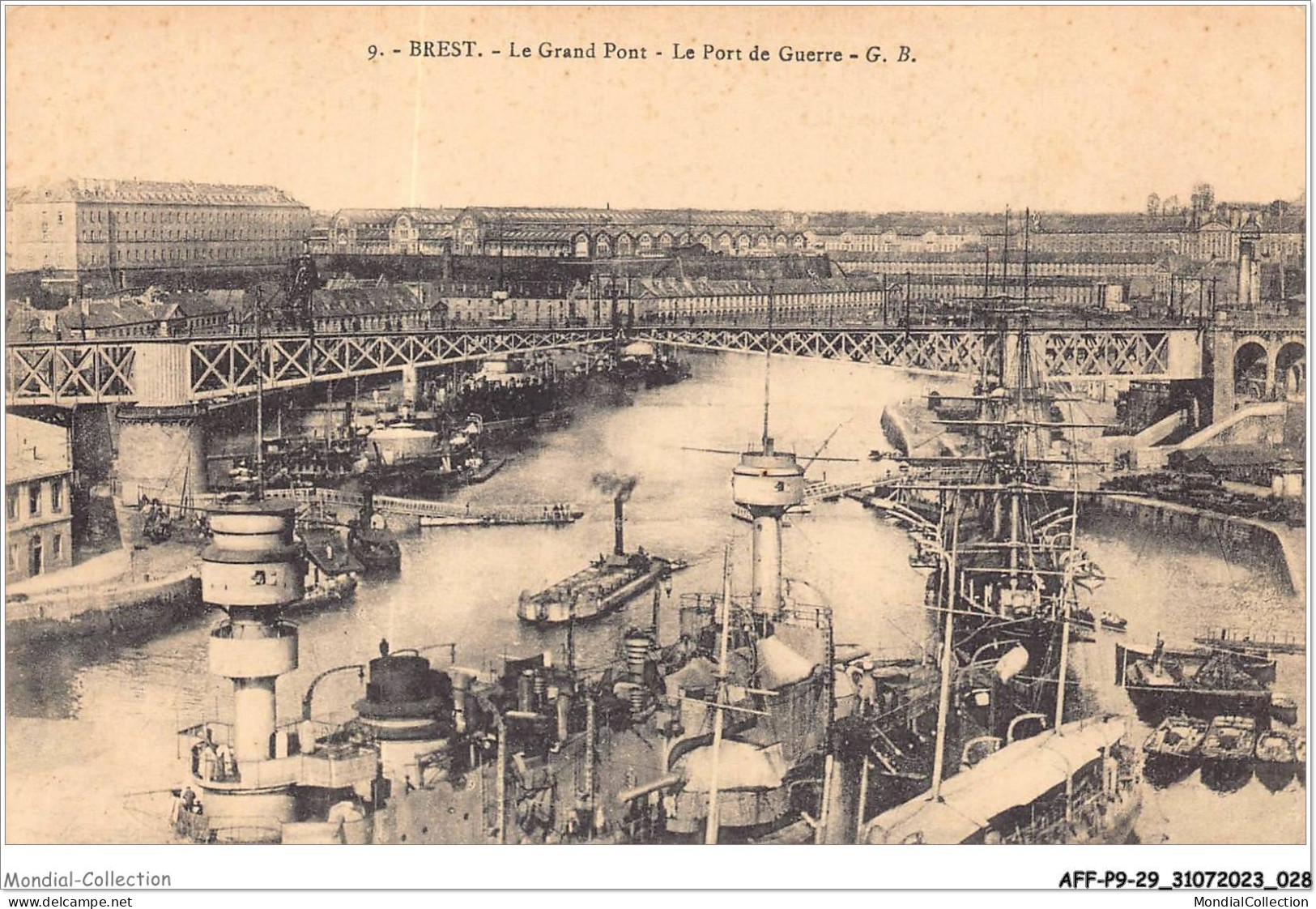 AFFP9-29-0720 - BREST - Le Grand Pont - Le Port De Guerre  - Brest