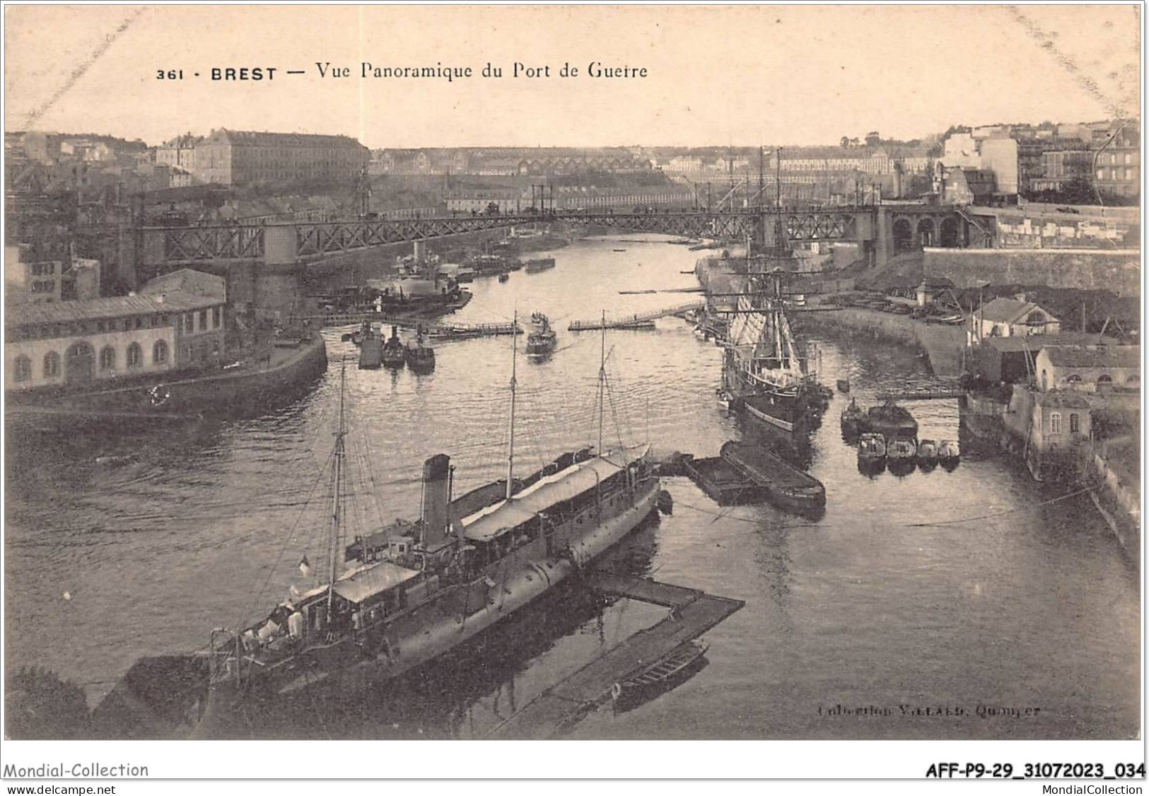 AFFP9-29-0723 - BREST - Vue Panoramique Du Port De Guerre  - Brest