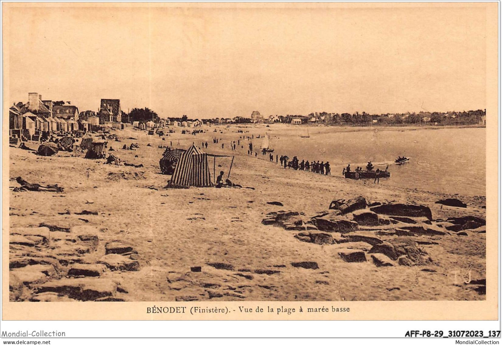 AFFP8-29-0683 - BENODET - Vue De La Plage à Marée Basse  - Bénodet