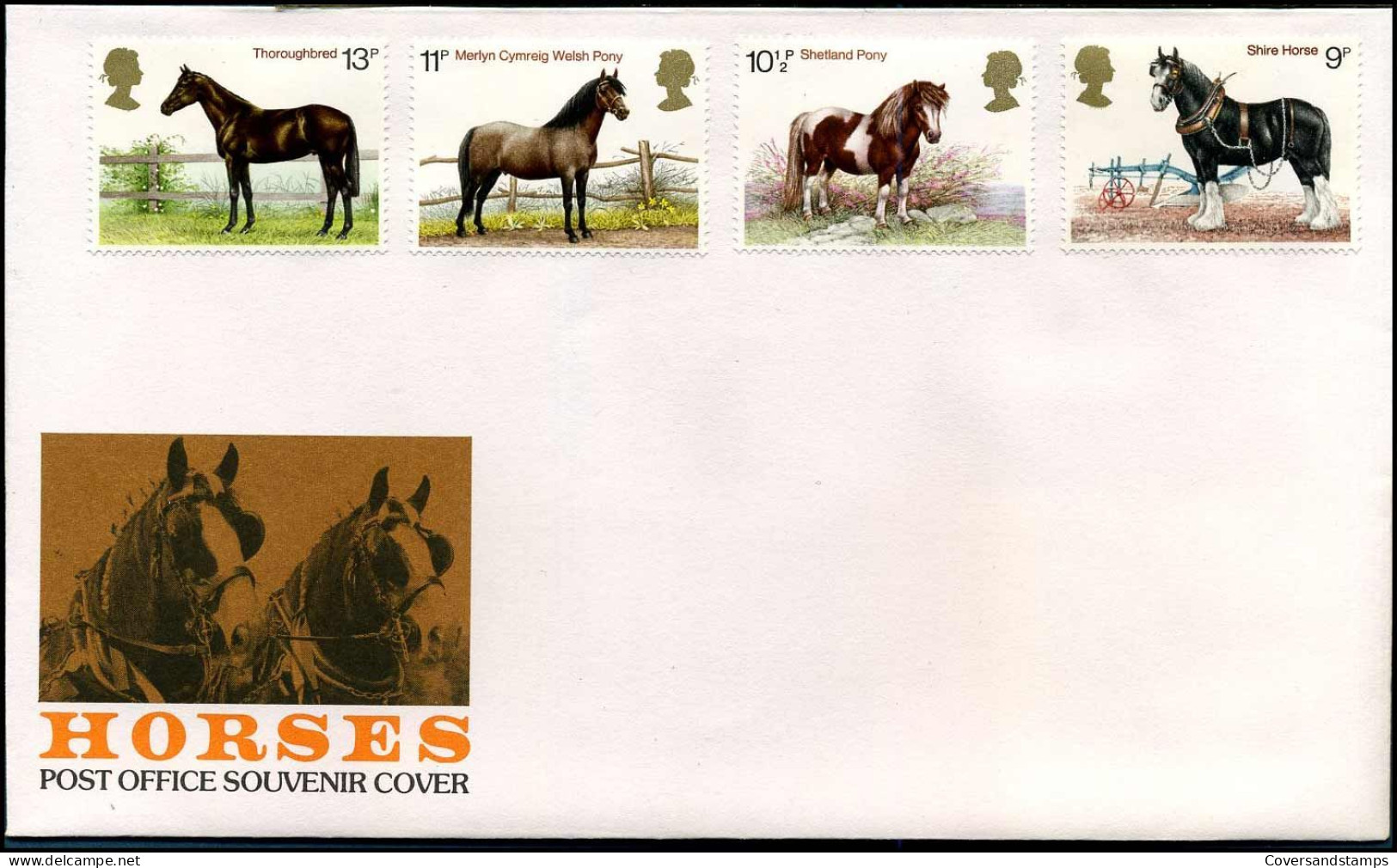 Cover -  Horses - Storia Postale
