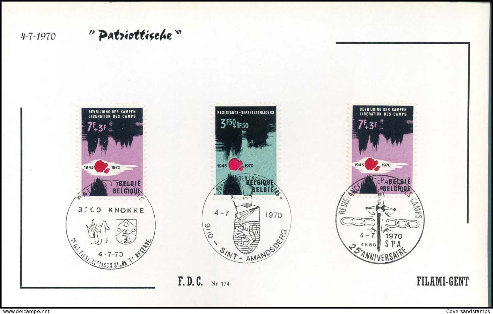 FDC Filami  - 1536/40 - Patriottische - 1961-1970
