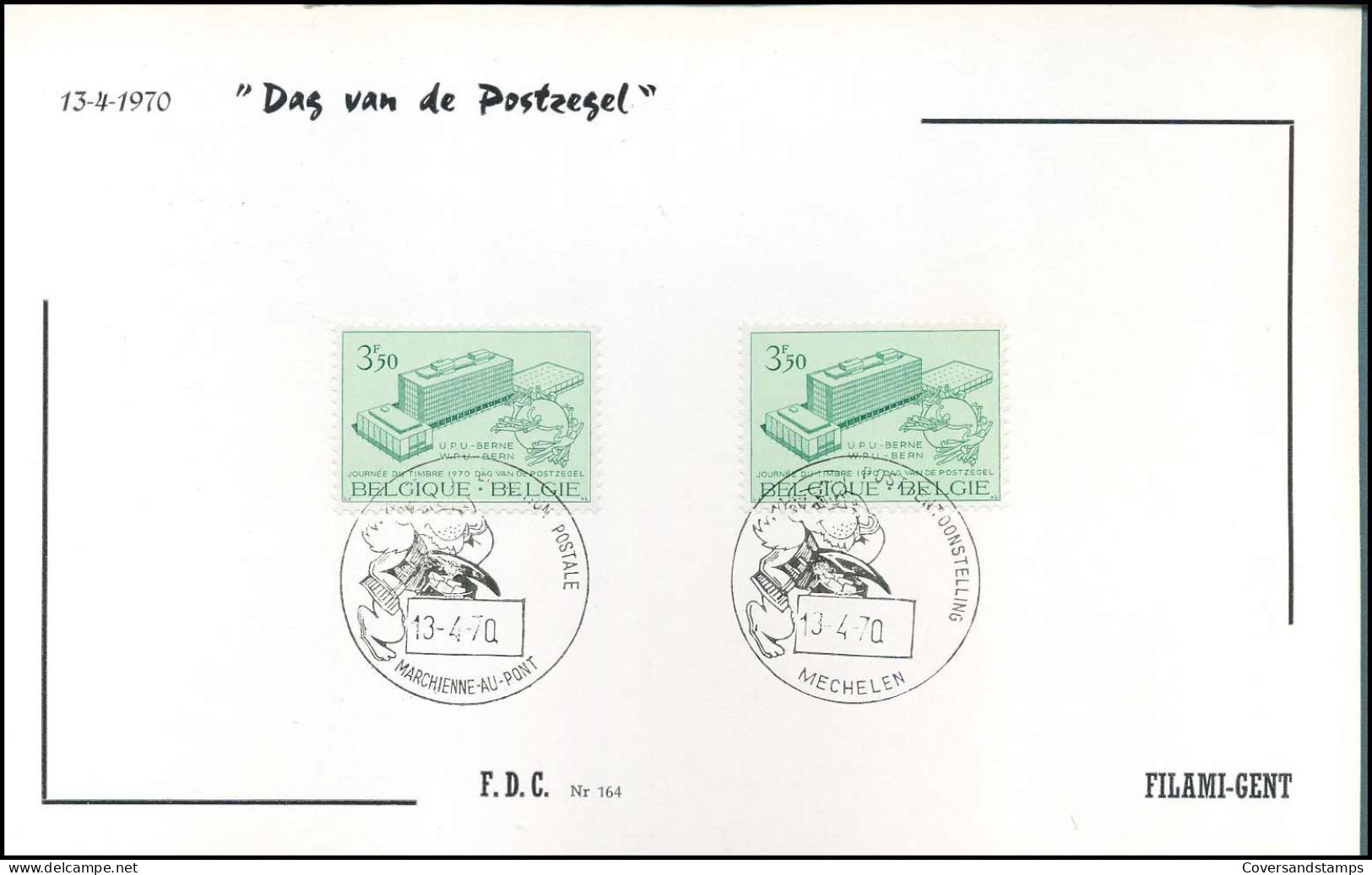 FDC Filami  - 1529 - Dag Van De Postzegel - 1961-1970