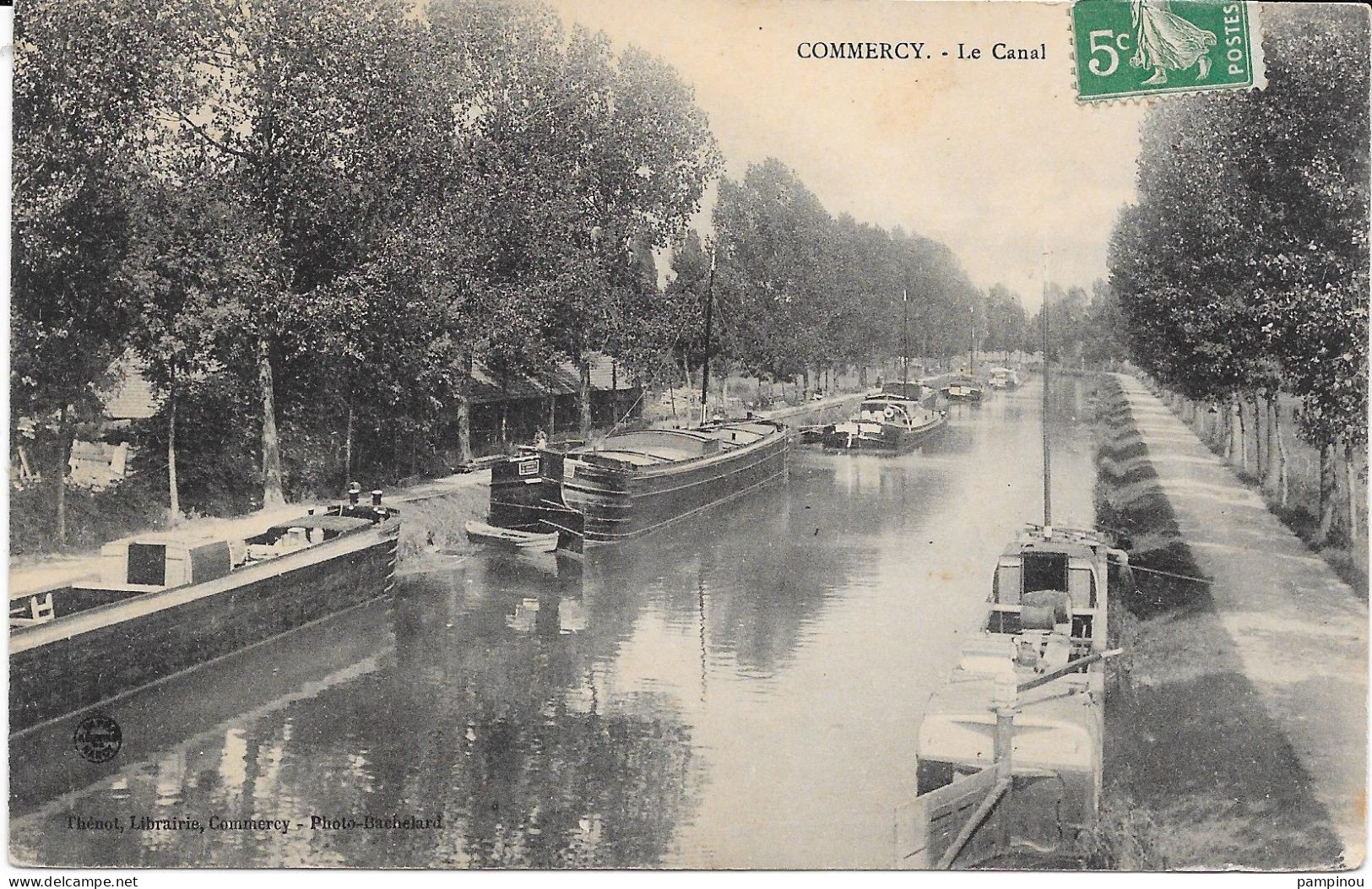 55 COMMERCY - Canal - Péniches - Commercy