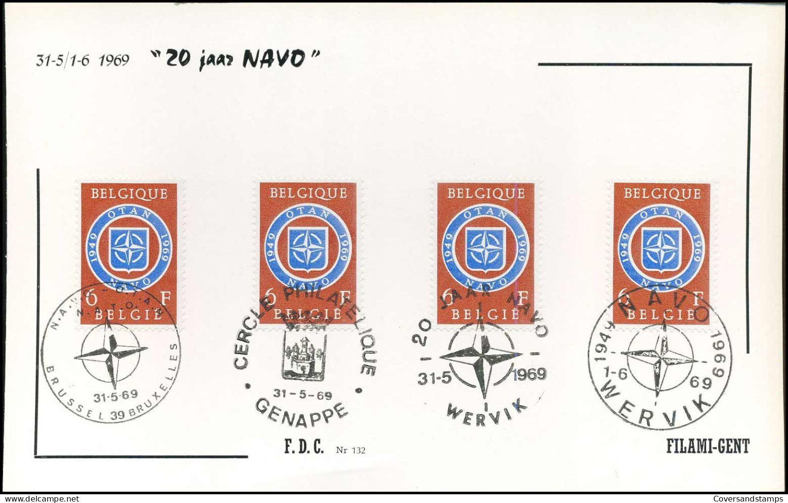 FDC Filami  - 1496 - 20 Jaar NAVO - 1961-1970