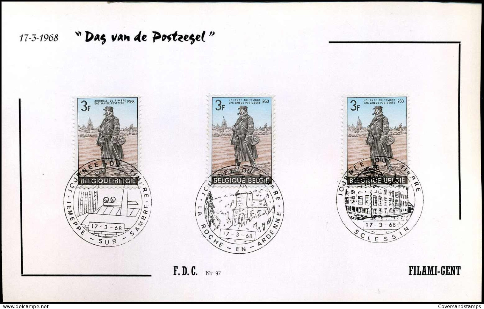 FDC Filami  - 1445 - Dag Van De Postzegel - 1961-1970