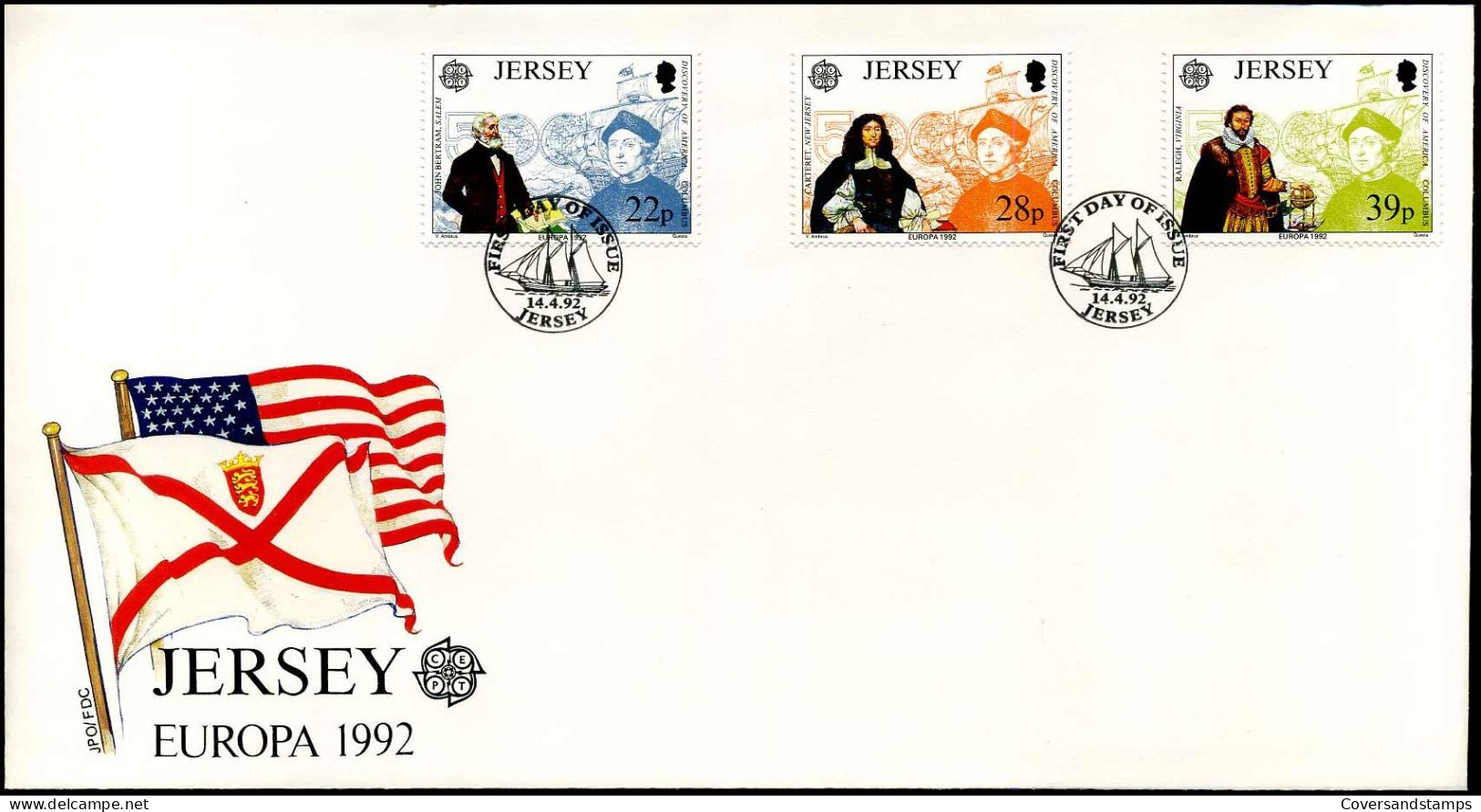 Jersey - FDC - Europa 1992 - 1992