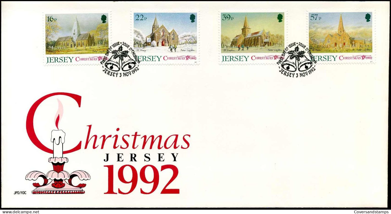 FDC - Christmas 1992 - Jersey