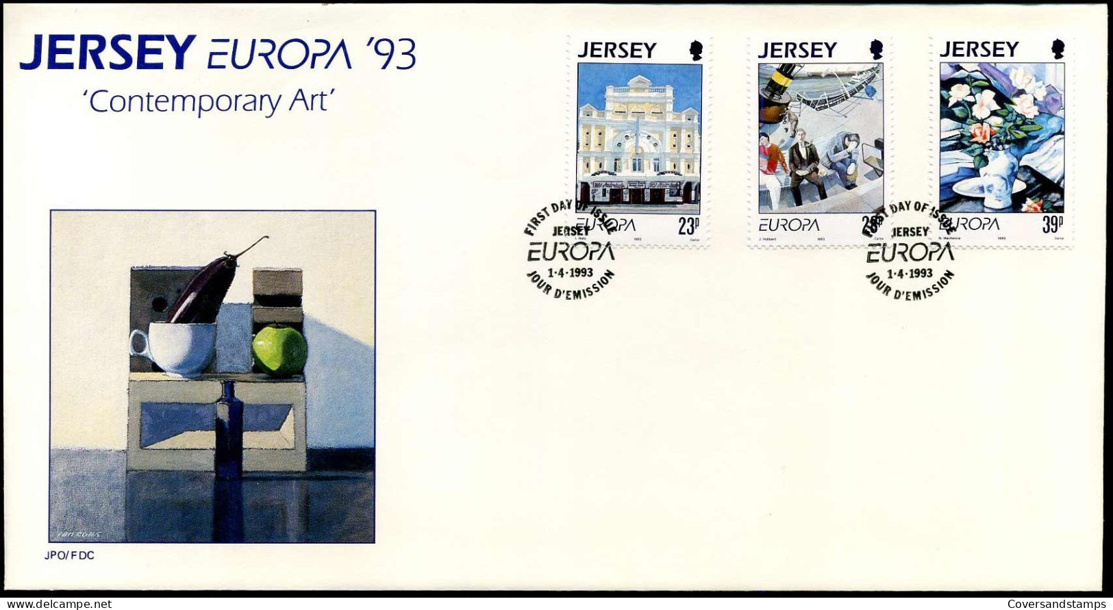 Jersey - FDC - Europa CEPT 1993 - Contemporary Art - 1993