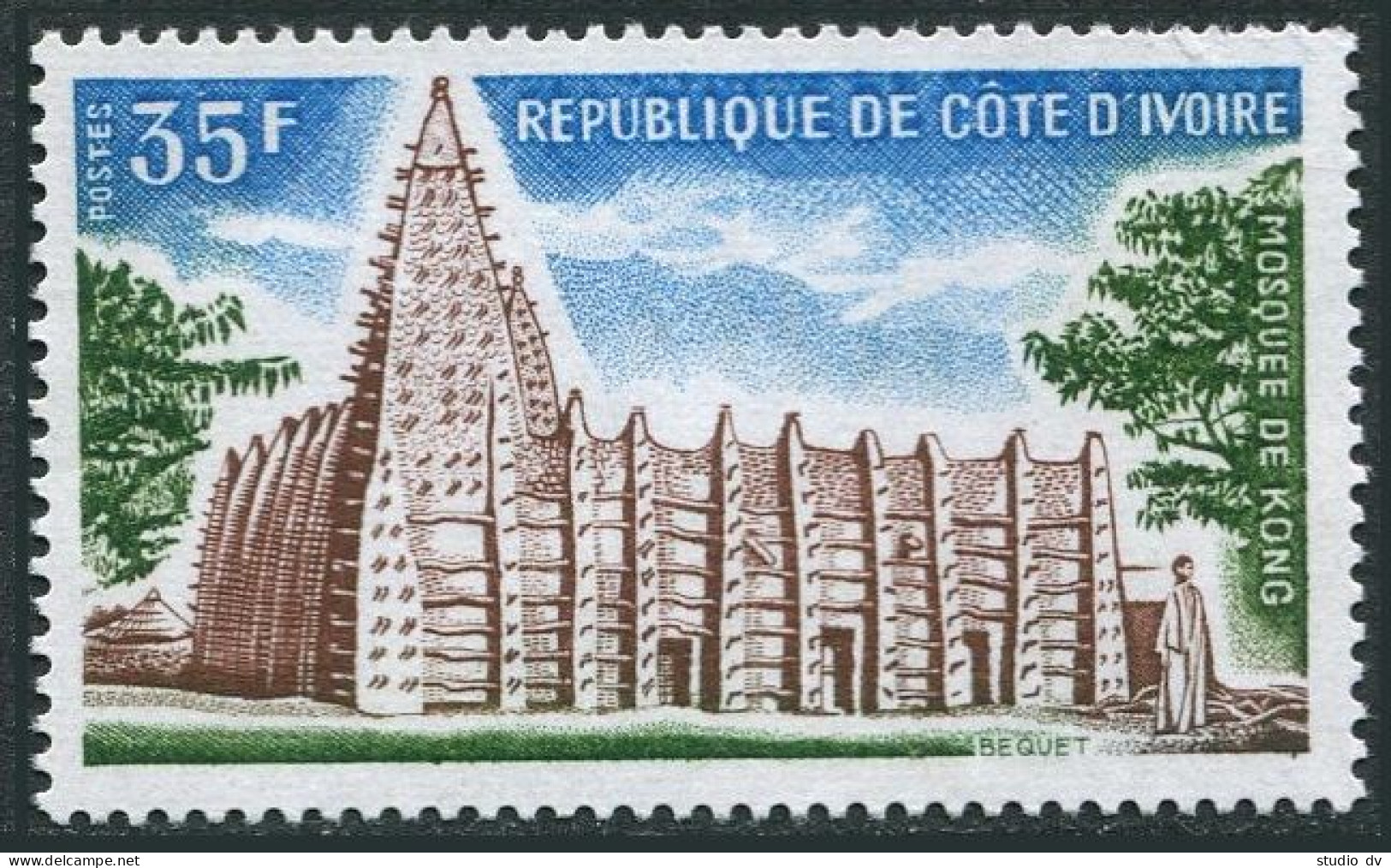 Ivory Coast 367, MNH. Michel 444. Kong Mosque, 1974. - Ivory Coast (1960-...)