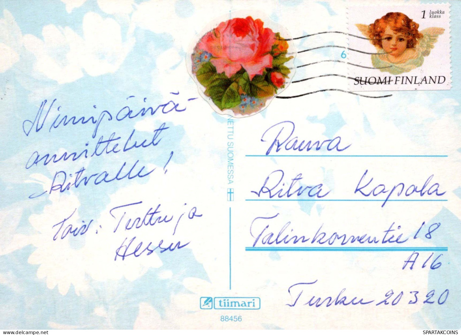 FLOWERS Vintage Postcard CPSM #PBZ346.GB - Flowers