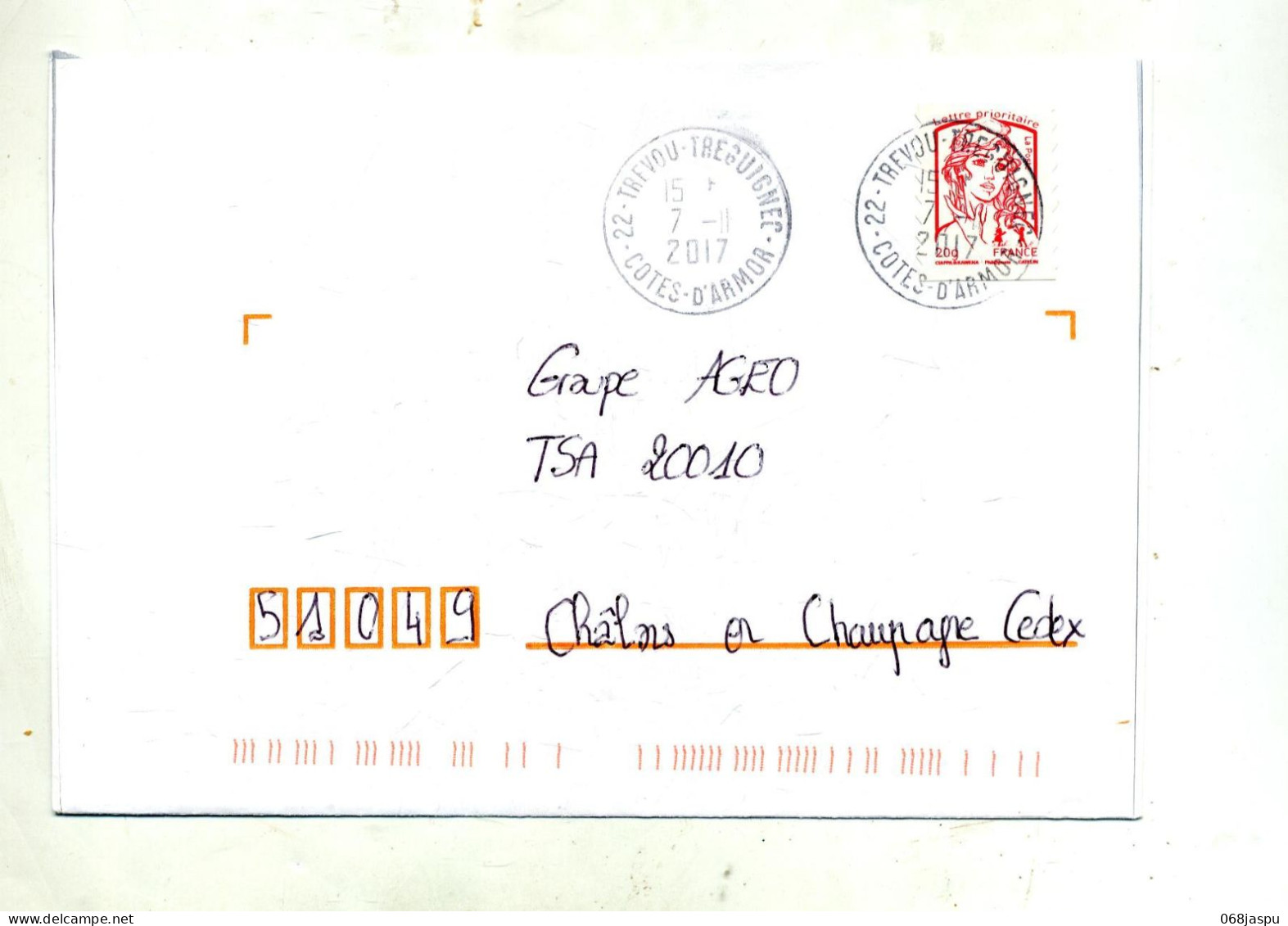 Lettre Cachet Trvou - Manual Postmarks