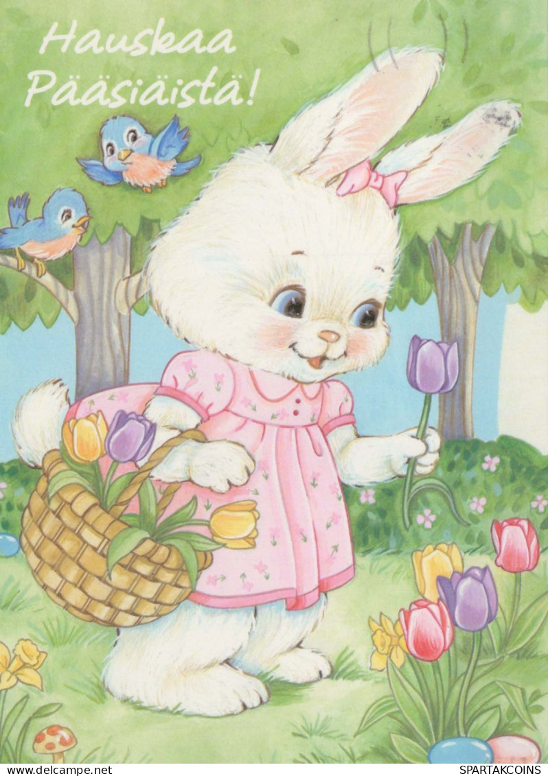 EASTER RABBIT Vintage Postcard CPSM #PBO441.GB - Easter