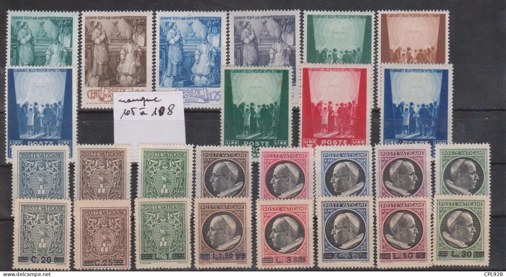 Vatican N° 98 à 127 Avec Charnières - Unused Stamps