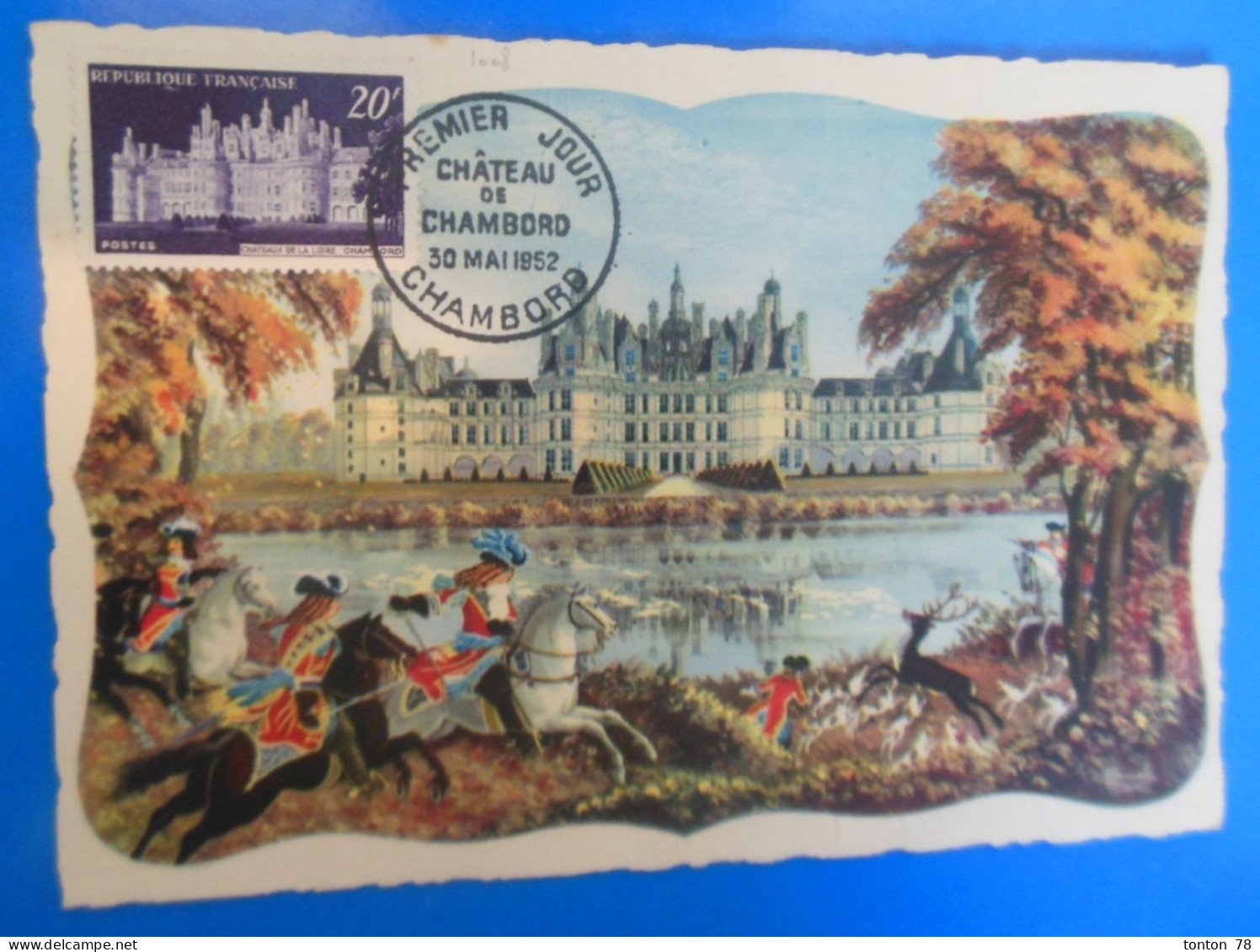 CARTE MAXIMUM DE FRANCE DE CHATEAU DE CHAMBORD 1952 - 1950-1959