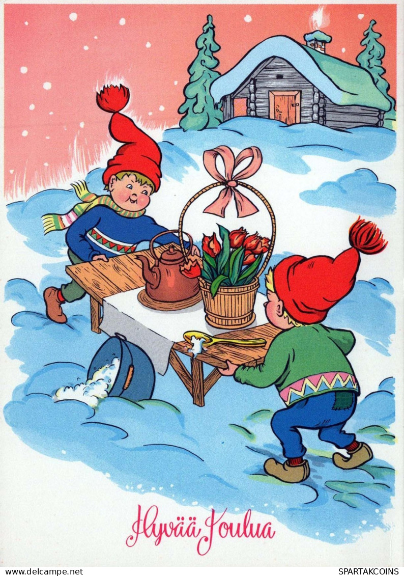 Happy New Year Christmas GNOME Vintage Postcard CPSM #PAY149.GB - New Year