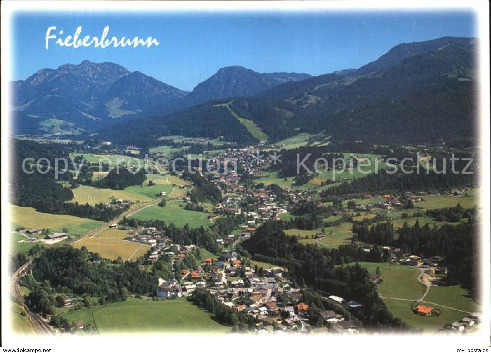 72535885 Fieberbrunn Tirol Alpenpanorama Fliegeraufnahme Fieberbrunn - Autres & Non Classés