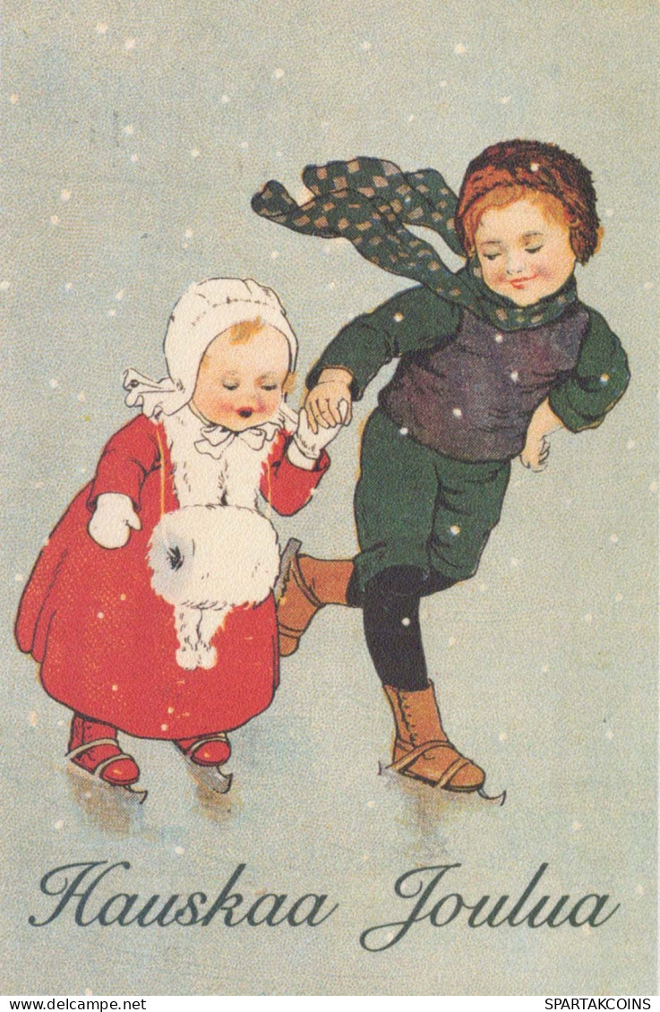 Happy New Year Christmas CHILDREN Vintage Postcard CPSM #PAW508.GB - New Year