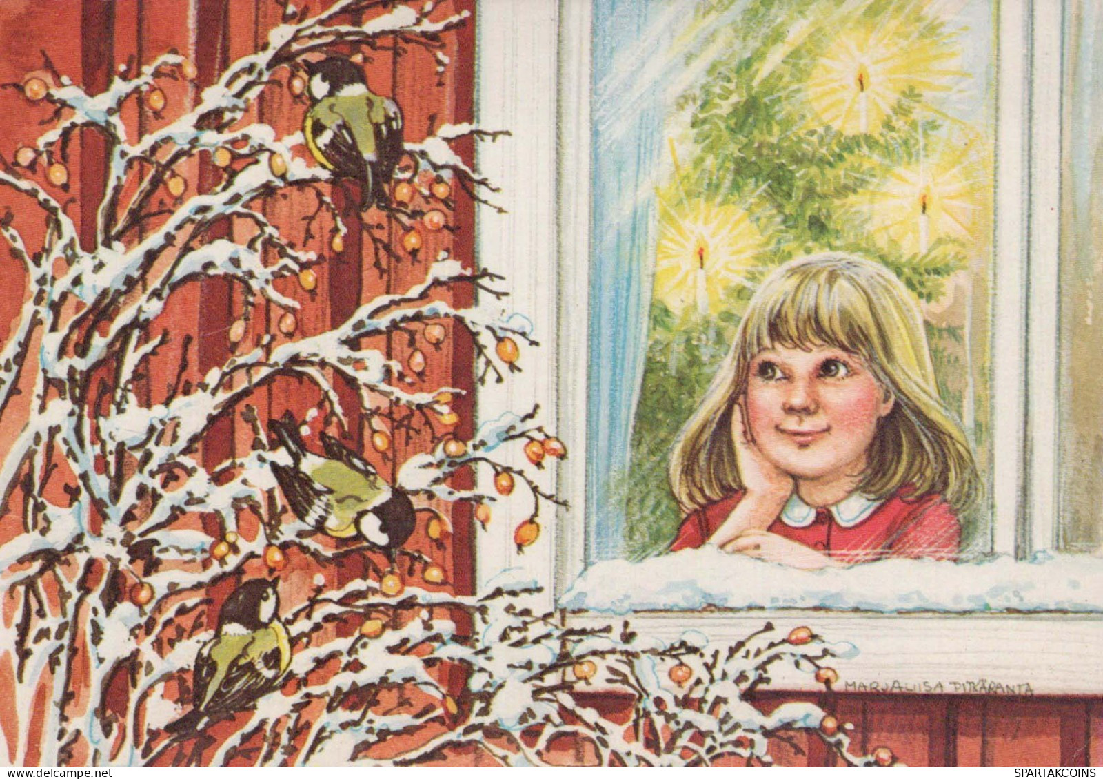 Happy New Year Christmas CHILDREN Vintage Postcard CPSM #PAW383.GB - New Year