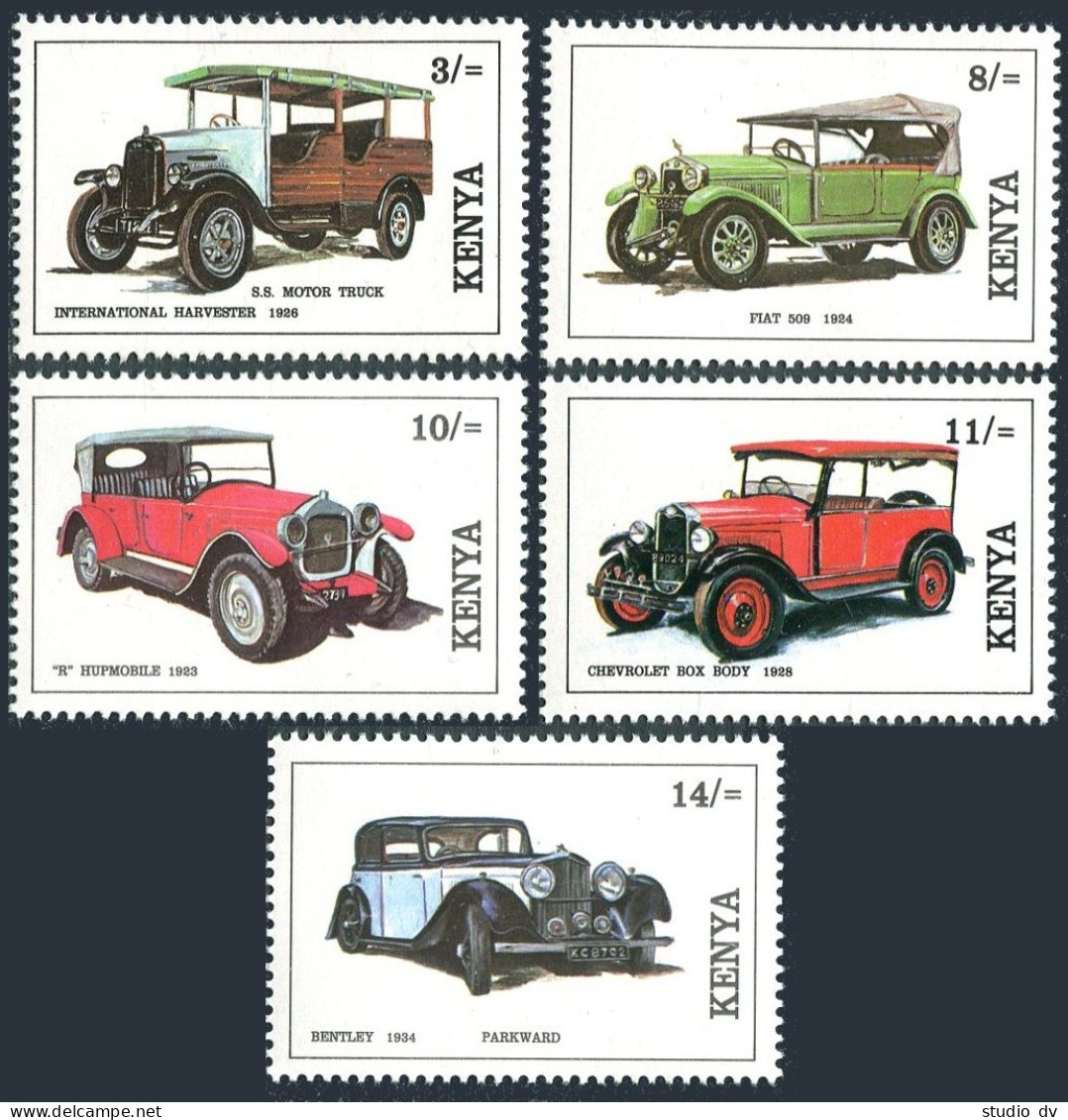 Kenya 573-577, MNH. Michel . Vintage Cars, 1992. - Kenya (1963-...)