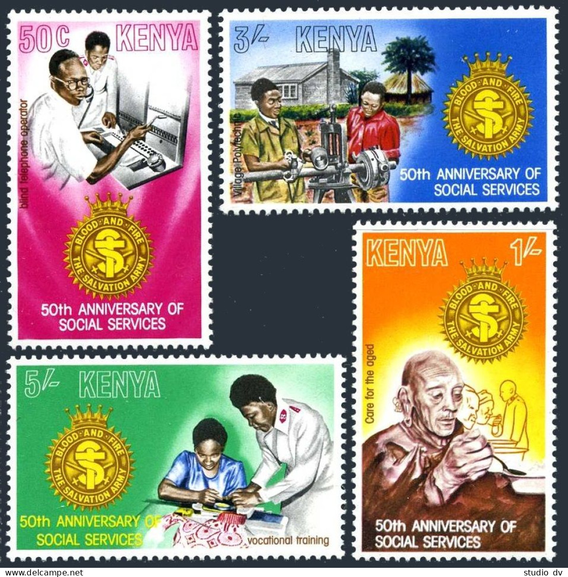 Kenya 146-149,MNH.Michel 144-147. Salvation Army Social Service,1979. - Kenia (1963-...)