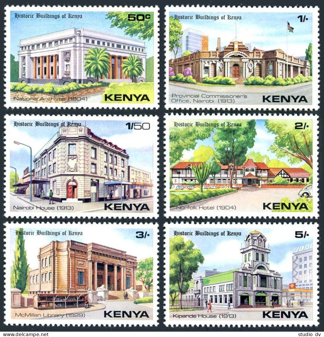 Kenya 175-180,MNH.Michel 173-178. Historic Buildings Of Kenya,1980. - Kenia (1963-...)