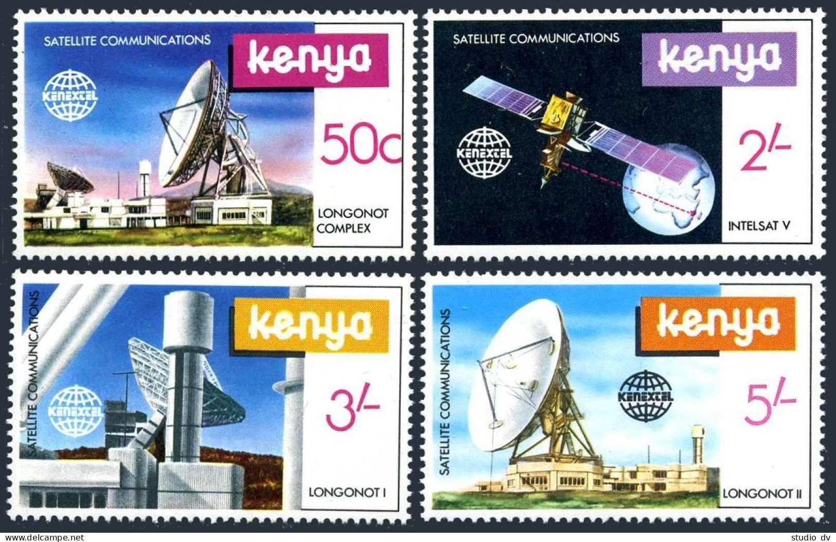 Kenya 185-198,MNH.Michel 183-186. Longonot Earth Station Complex,1981.Satellite. - Kenya (1963-...)