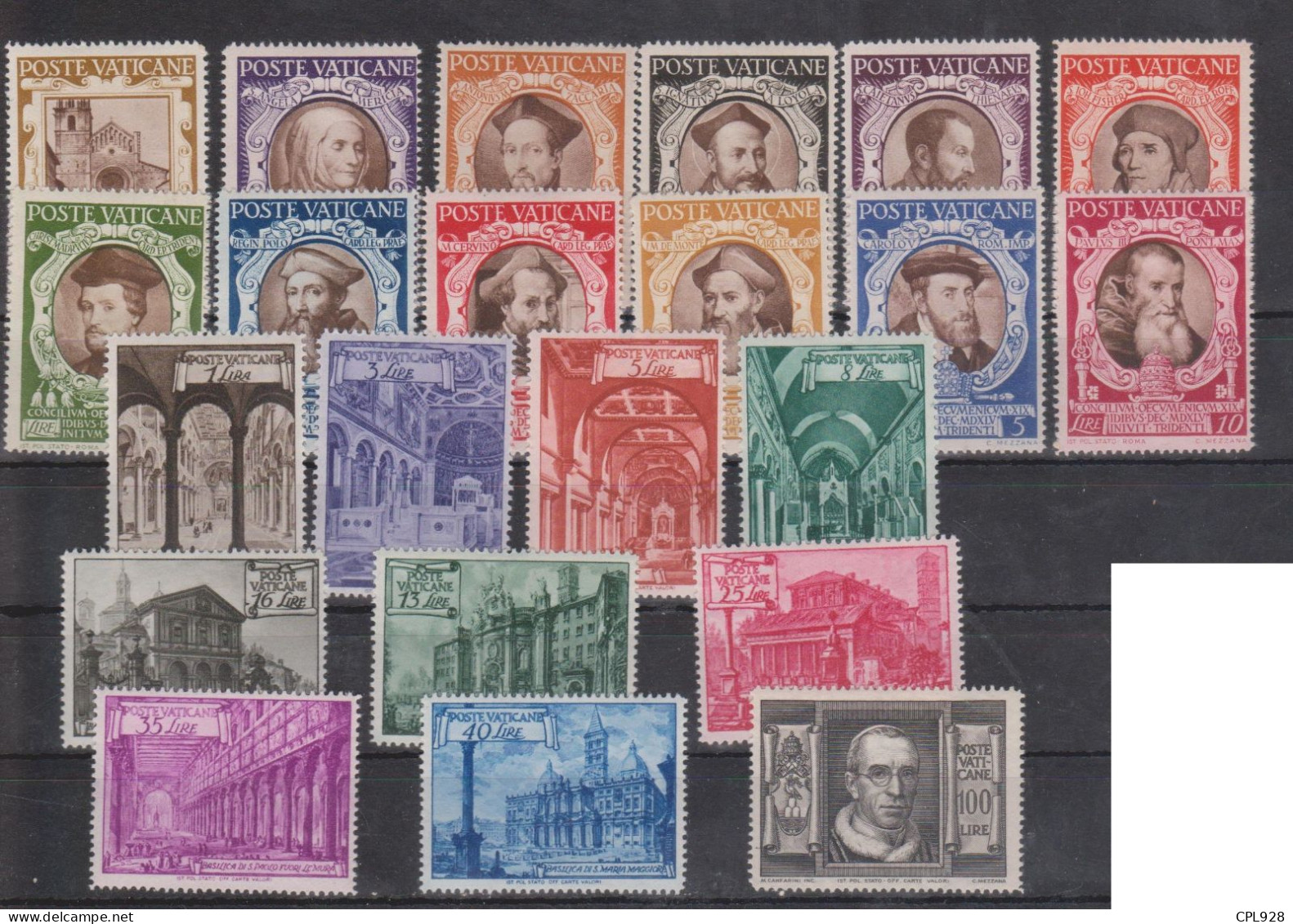 Vatican N° 128 à 149 Avec Charnières - Unused Stamps