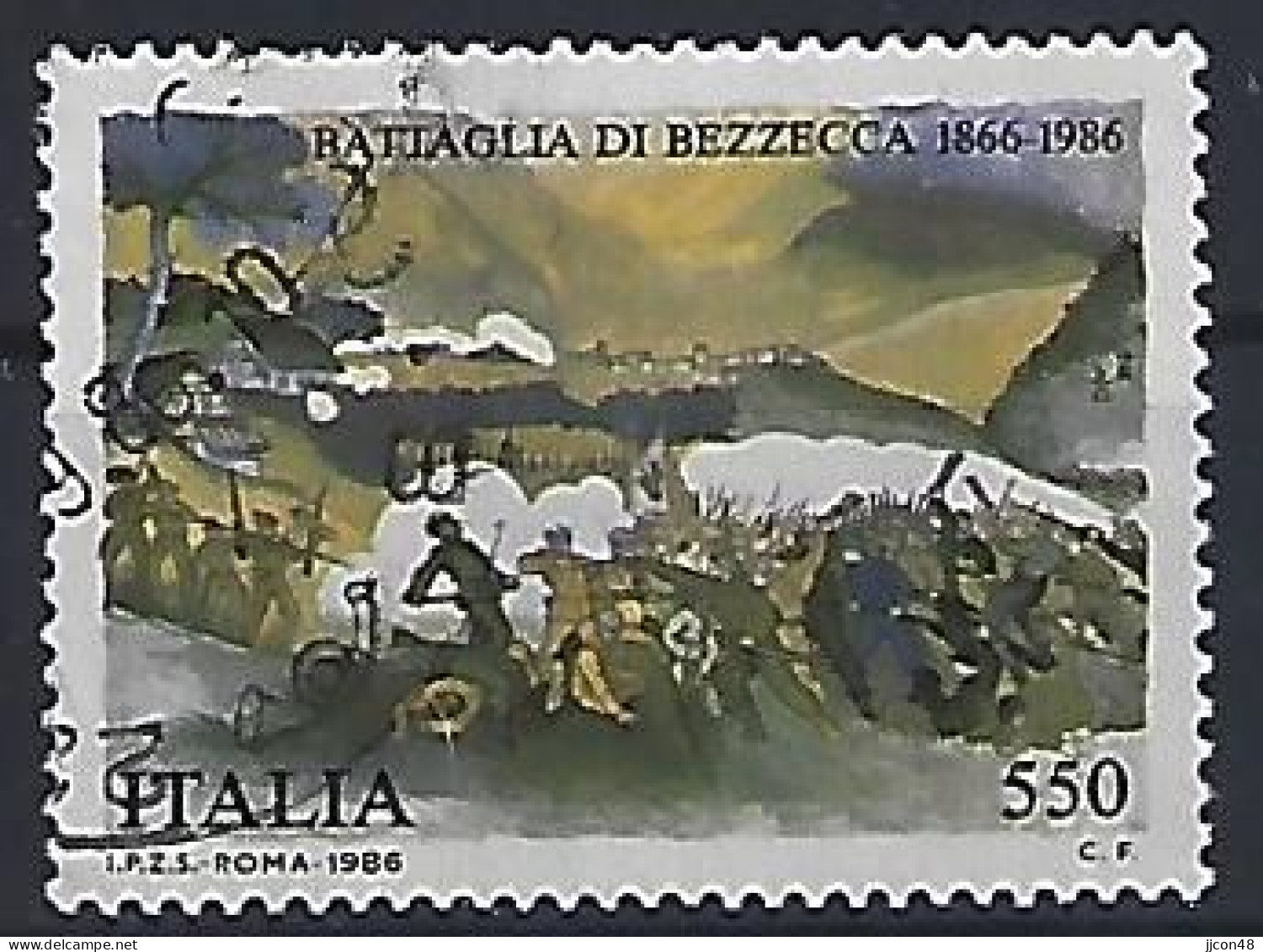 Italy 1986  120 Jahrestag Der Schlacht Von Bezzecca  (o) Mi.1976 - 1981-90: Gebraucht