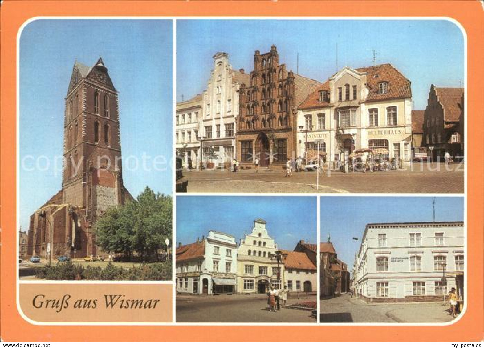 72535788 Wismar Mecklenburg St Marien Markt Loewenapotheke Kulturhaus Der MTW Wi - Wismar