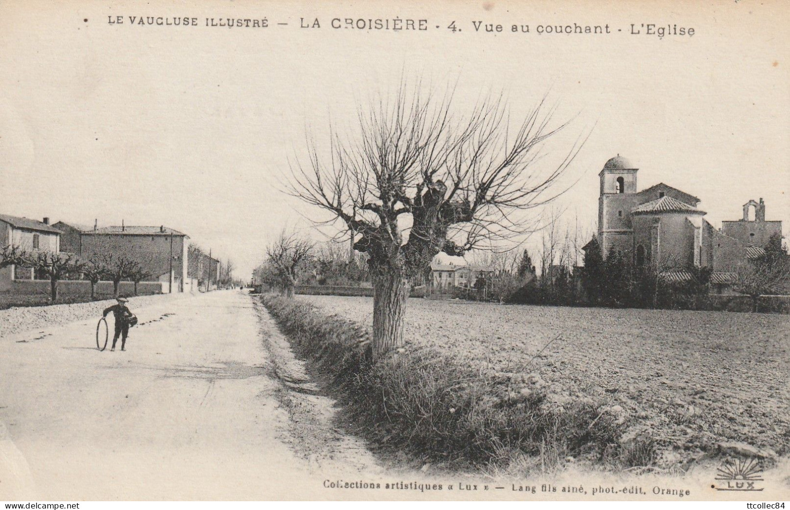 CPA-84-BOLLENE-LA CROISIERE-Vue Au Couchant-L'église - Bollene