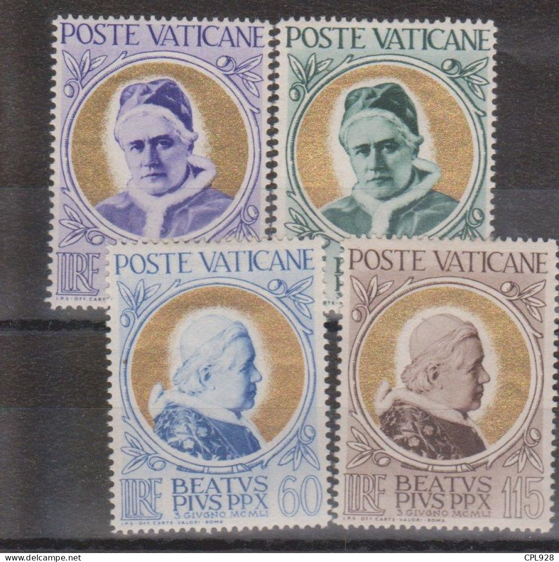 Vatican N° 163 à 166 Avec Charnières - Unused Stamps