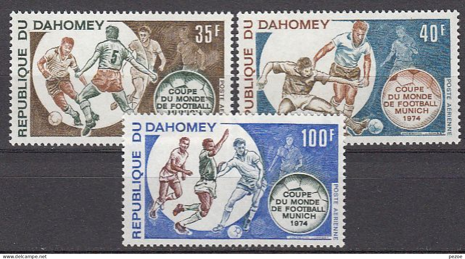 Football / Soccer / Fussball - WM 1974: Dahomey  3 W ** - 1974 – Allemagne Fédérale