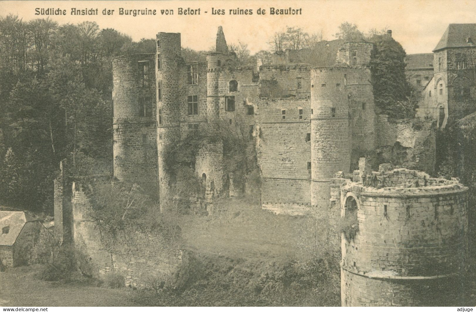 CPA-Grand Duché Du Luxembourg- Ruines De Beaufort -Edit. Schoren -TBE* 2 Scans* - Mondorf-les-Bains