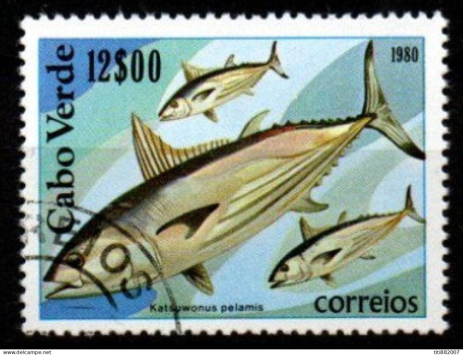 CAP  VERT   -  1980  .Poissons Oblitérés.  Thons - Kapverdische Inseln