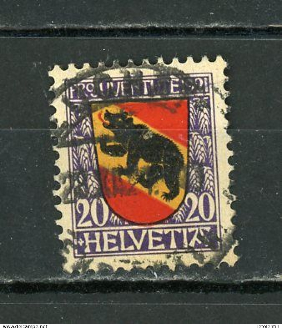 SUISSE - PRO JUVENTUTE 1921 - N° Yt 186 Obli. - Oblitérés