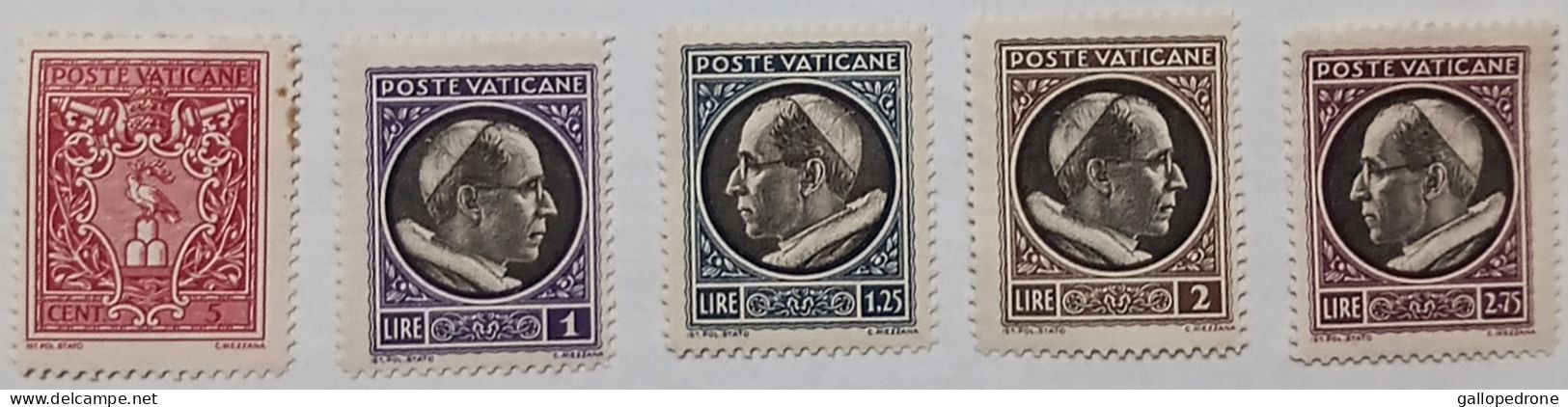 1940 Vaticano-serie Completa Di 5 Valori NUOVI- MNH** - Ongebruikt