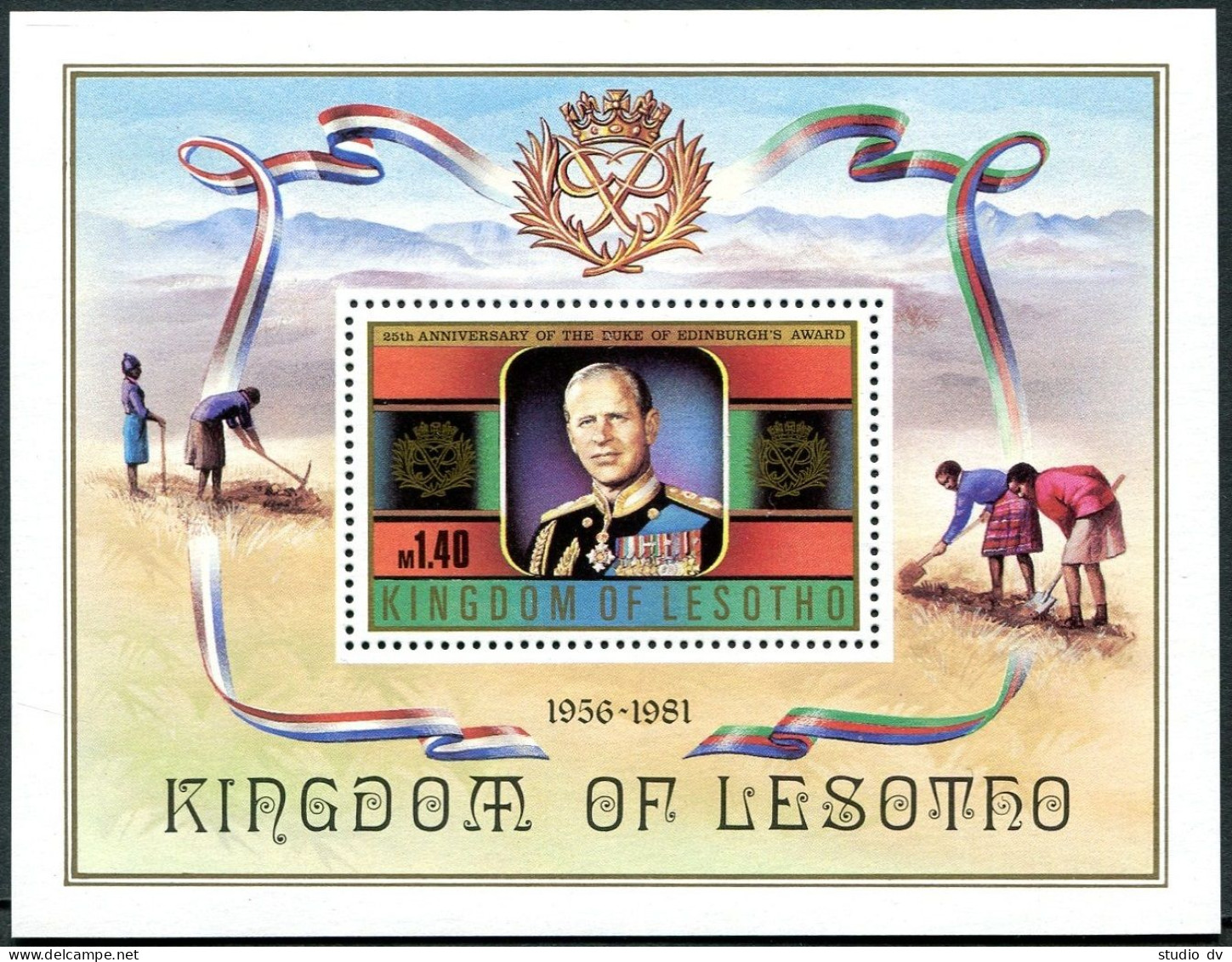 Lesotho 338-342, 343, MNH. Duke Of Edinburg's Awards, 25th Ann.1981. Climbing. - Lesotho (1966-...)