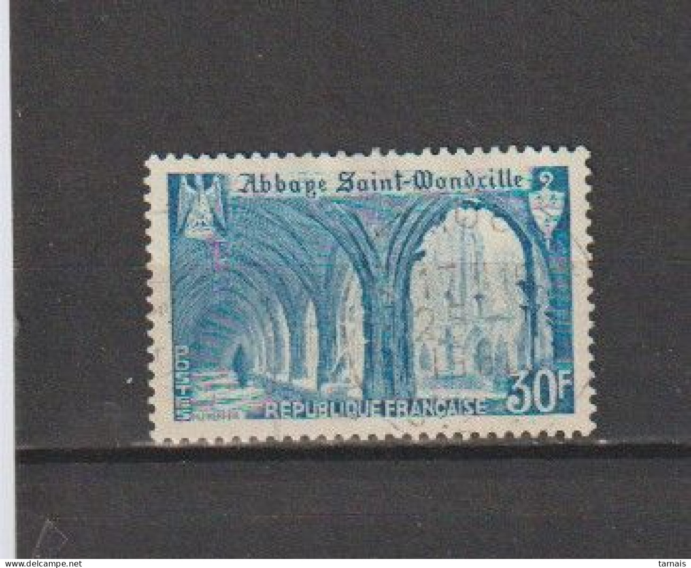 1951 N°888 Saint Wandrille Bleu Clair Oblitéré (lot 480) - Gebraucht