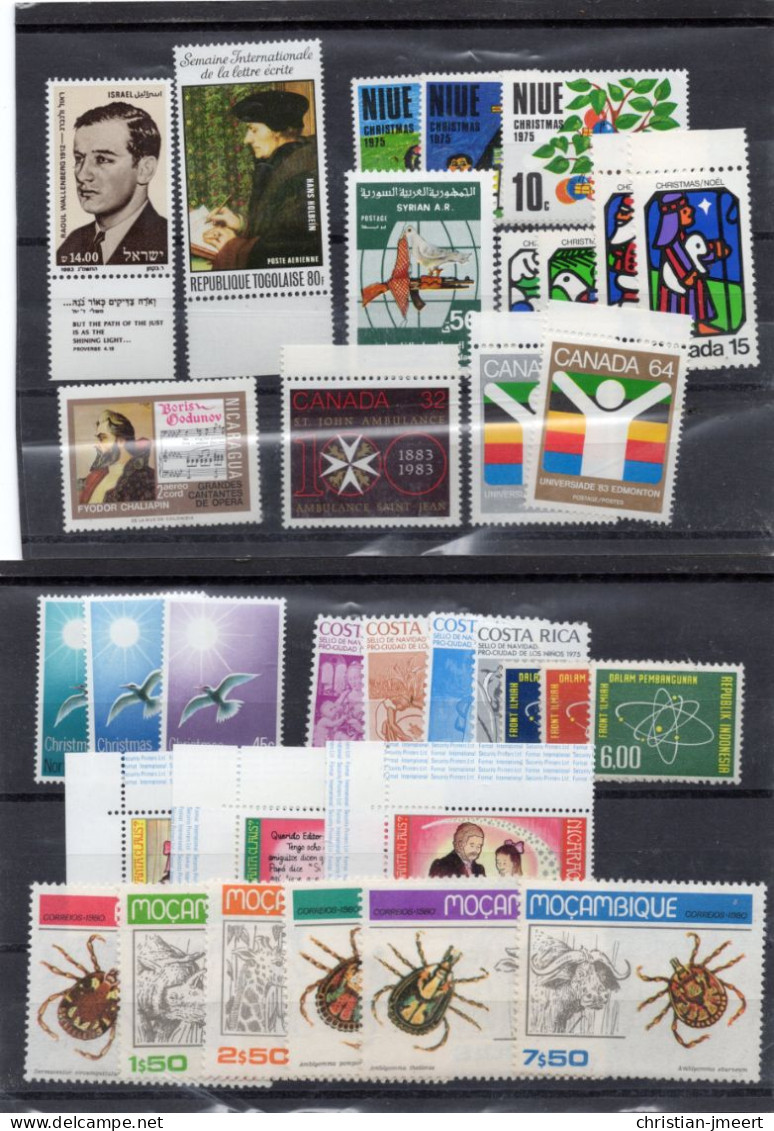 Monde Lot Avec Séries,blocs Et Timbres  Tout MNH XX - Verzamelingen (zonder Album)