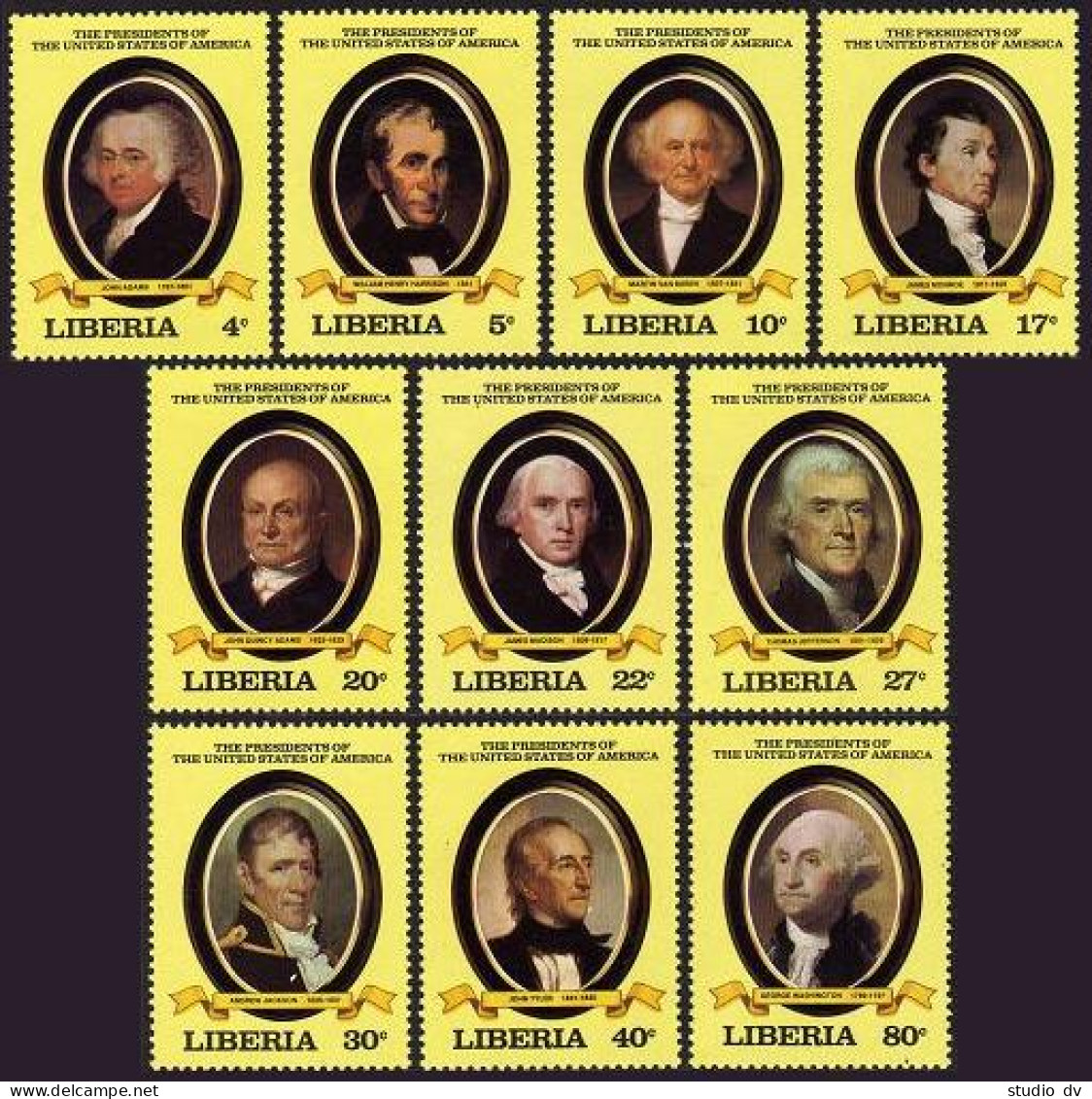 Liberia 901/942, MNH. Michel 1204/1260. 39 American Presidents, 1981-1983. - Liberia